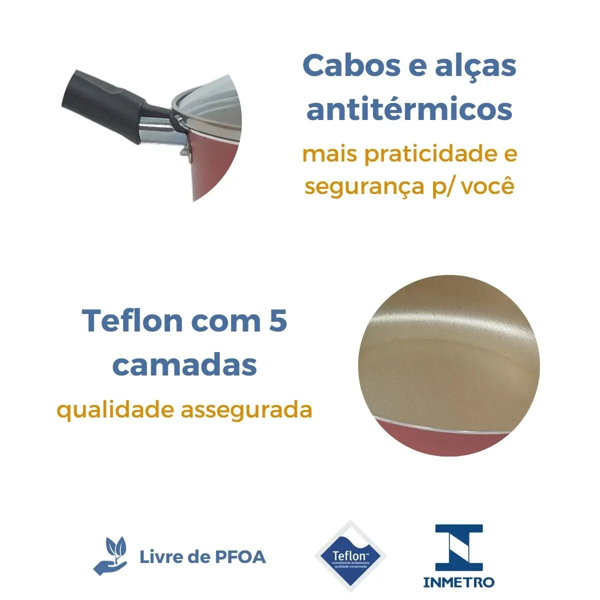 Conjunto Jogo Panelas 9 Pçs Tampas Vidro Antiaderente