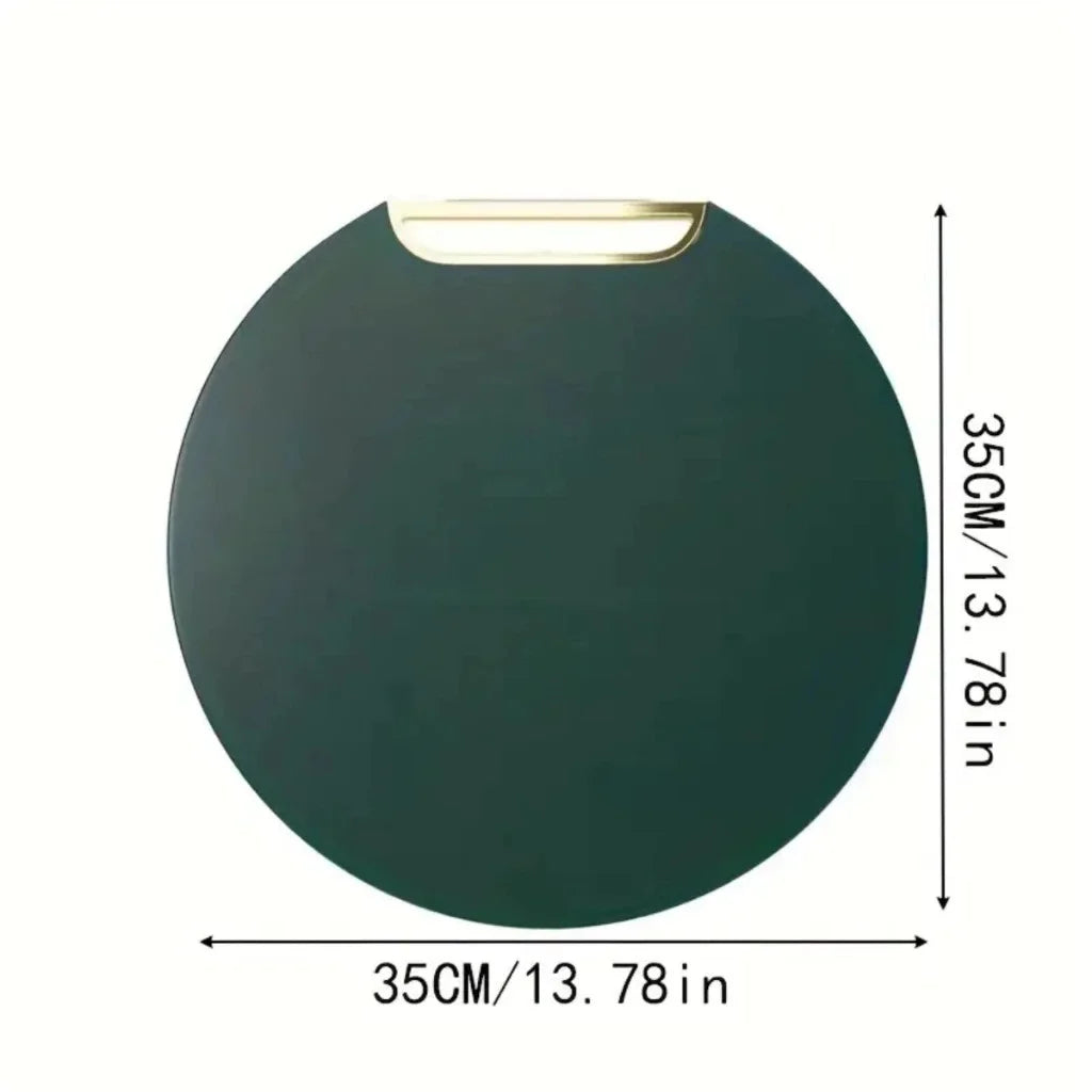 Tábua de Corte Circular em PE Espessado Grau Alimentício - Antibacteriana e Resistente ao Mofo