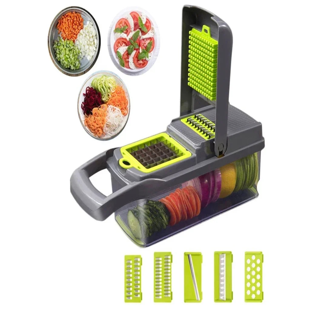 Cortador Multifuncional para Fatiar Verduras, Frutas e Legumes.