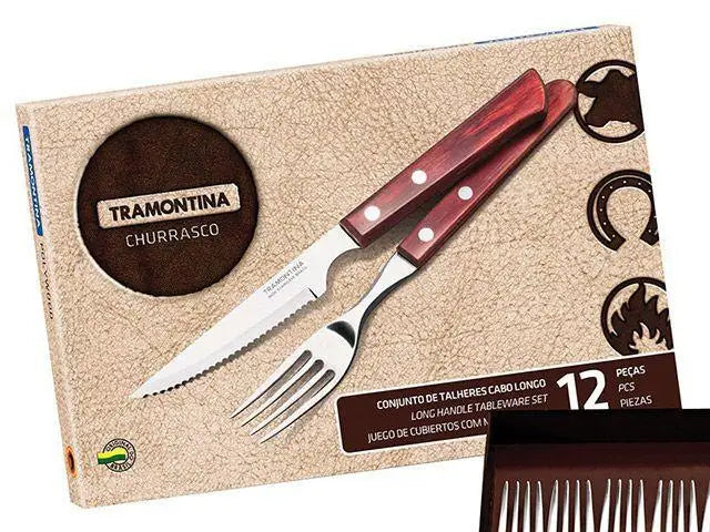 Kit de Talheres Churrasco 12 Peças