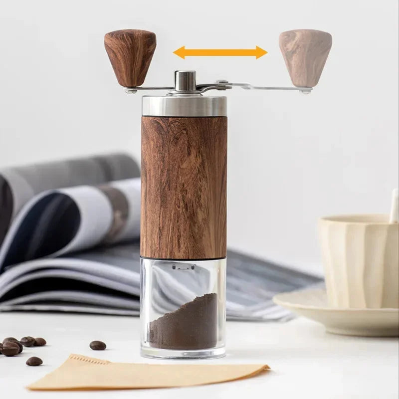 Moedor de Café Manual com Grãos Ajustáveis - Moedor de Manivela, Ideal para Café Fresco