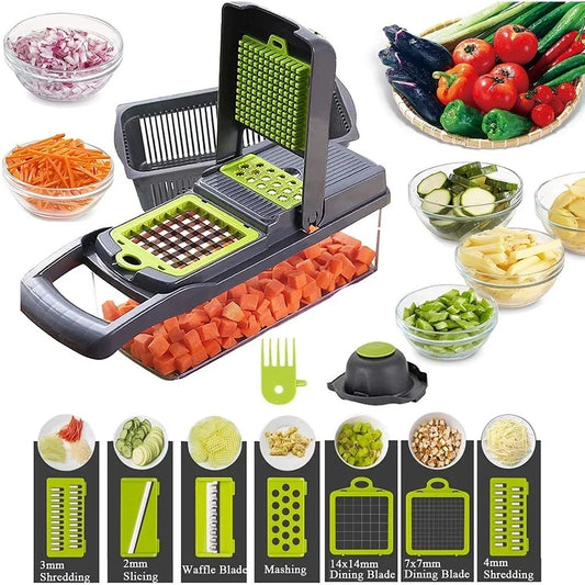 Cortador Multifuncional para Fatiar Verduras, Frutas e Legumes.