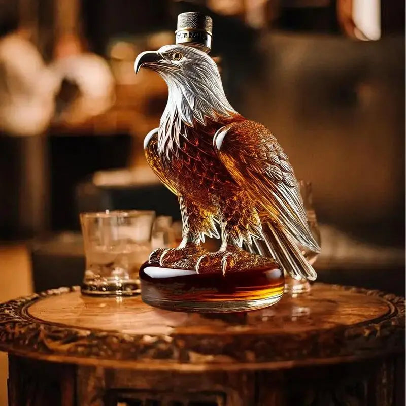 Decantador de Whiskey em Formato de Águia - Dispensador de Vinho e Decoração Elegante para Bar