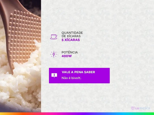 Panela de Arroz Elétrica Mondial Fast Rice 5