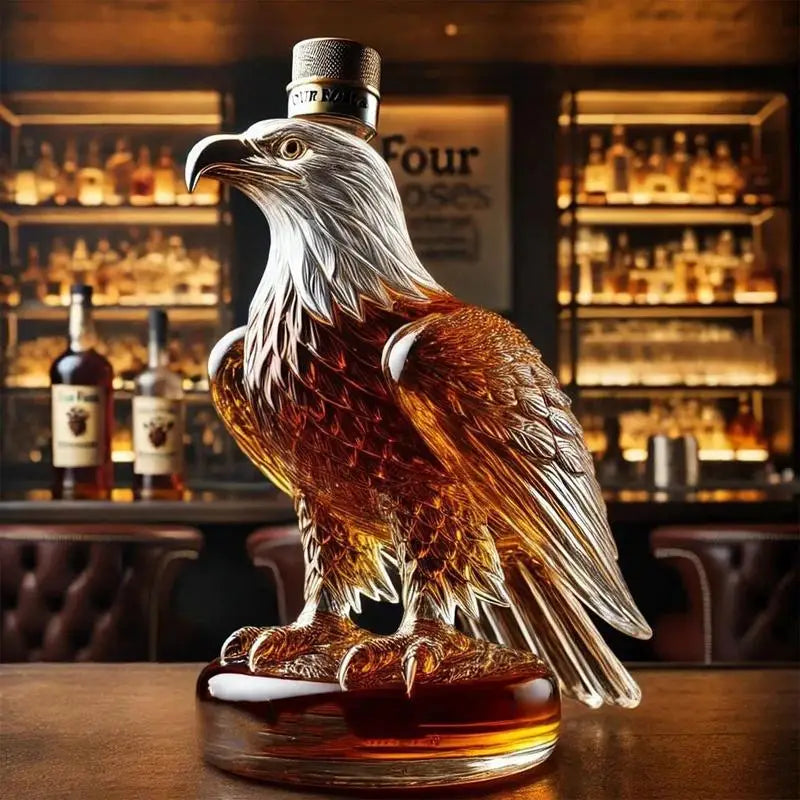 Decantador de Whiskey em Formato de Águia - Dispensador de Vinho e Decoração Elegante para Bar