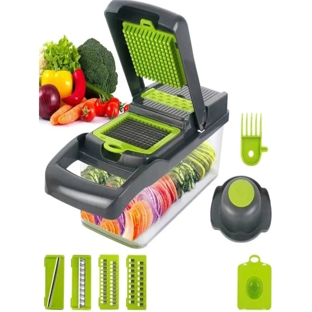 Cortador Multifuncional para Fatiar Verduras, Frutas e Legumes.