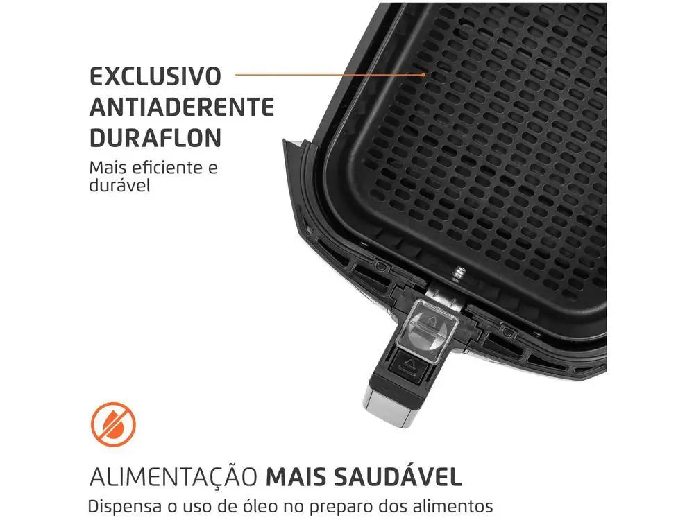 Fritadeira Elétrica sem Óleo/Air Fryer Mondial Family AFN-40-BI Preto 4L com Timer - 110V